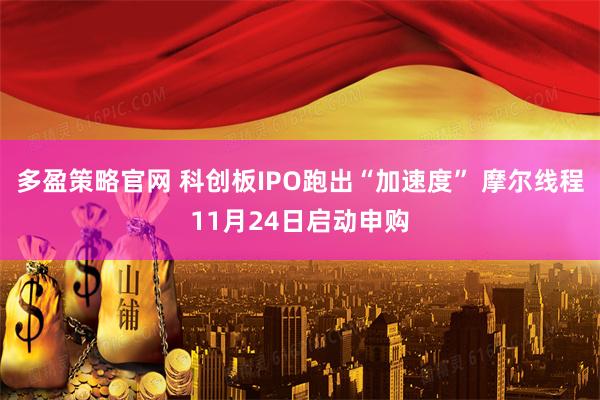 多盈策略官网 科创板IPO跑出“加速度” 摩尔线程11月24日启动申购