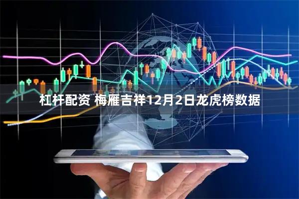 杠杆配资 梅雁吉祥12月2日龙虎榜数据